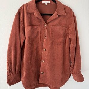 Workshop Rust Corduroy Button-Up Shirt